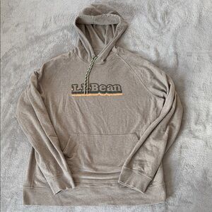 L.L. Bean Tan Hoodie with Logo